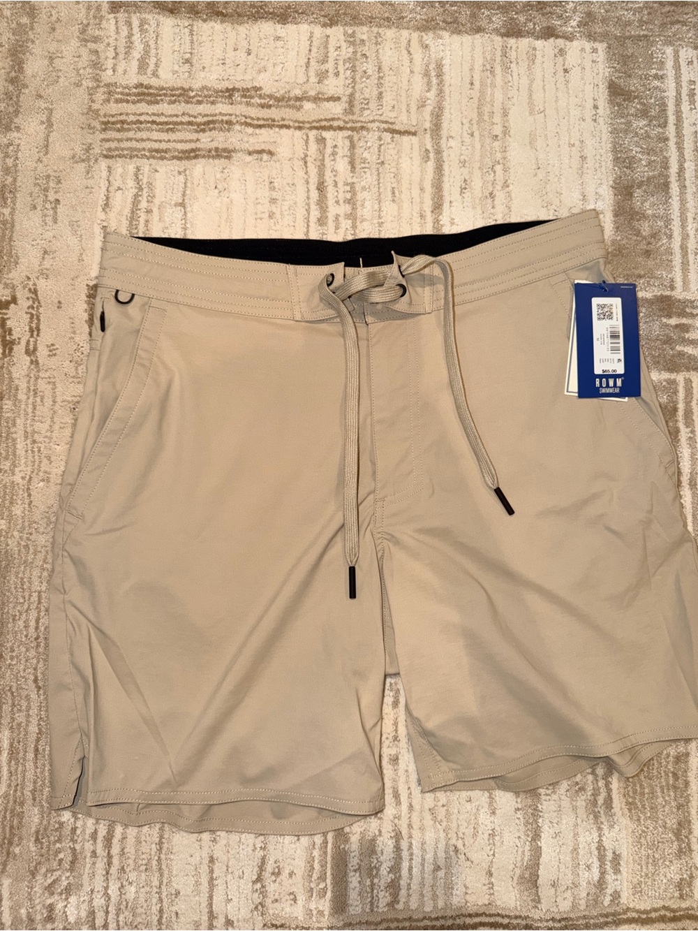 Men's ROWM Swim Hybrids Drawstring Shorts - Beige